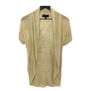 Mossimo Short Sleeve Ooen Front Cardigan Tan Beige Size XS